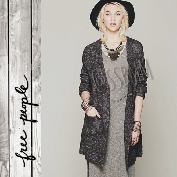 Free People 🎁 wool mix sweater coat - Picture 4 of 7